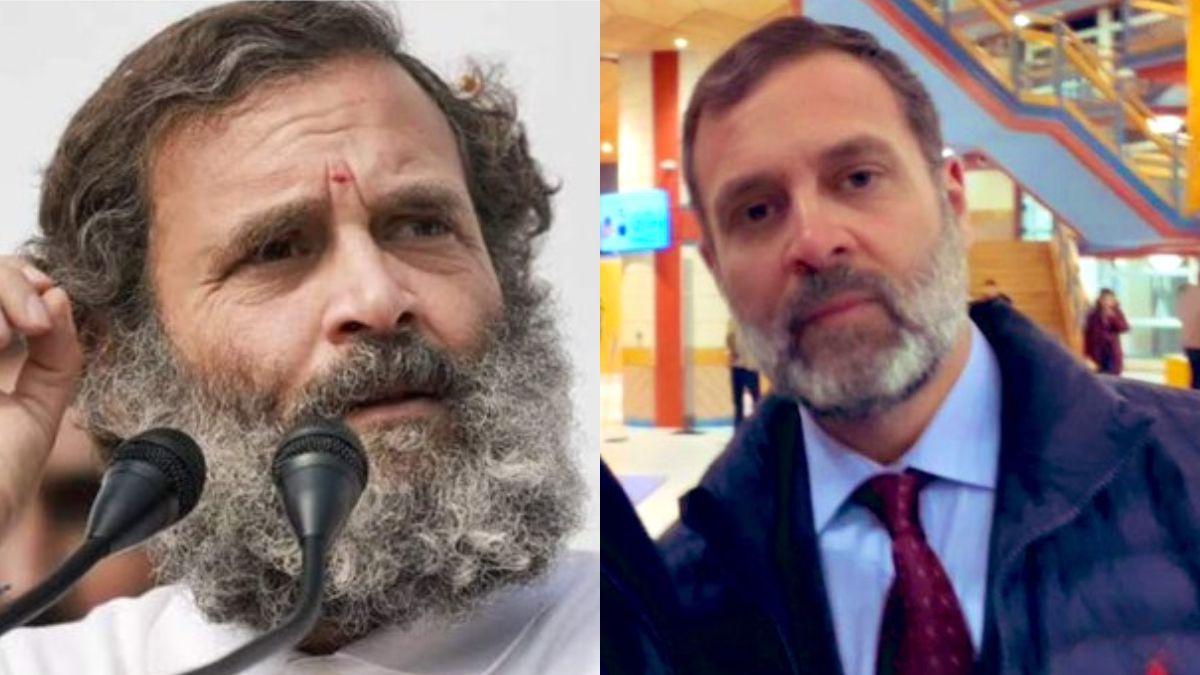 नए लुक में नजर आए राहुल गांधी 