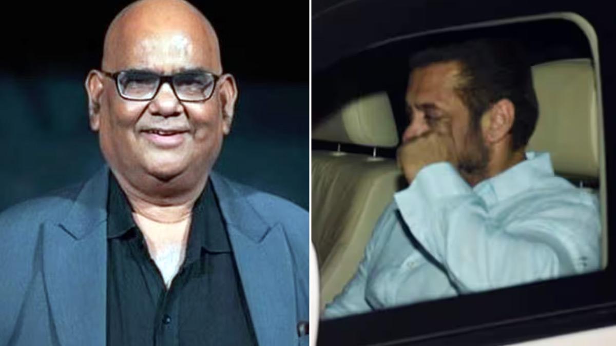 सतीश कौशिक की अंतिम विदाई में इमोशनल हुए सलमान खान, अपने आंसू छिपाते दिखे, इमोशनल कर देगा वीडियो