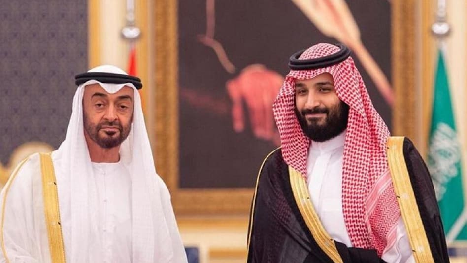 UAE के राष्ट्रपति शेख मोहम्मद बिन जायद अल नाहयान और सऊदी के क्राउन प्रिंस मोहम्मद बिन सलमान।