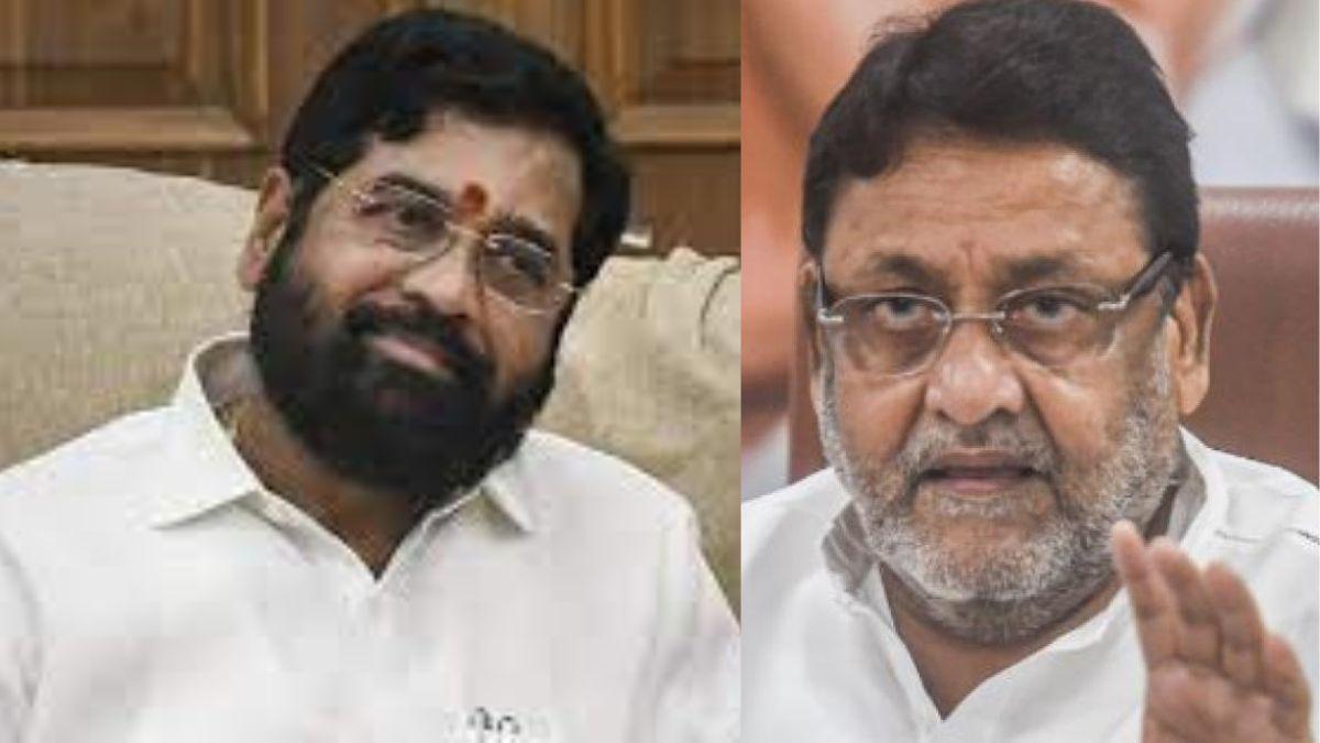 महाराष्ट्र के सीएम एकनाथ शिंदे और एनसीपी नेता नवाब मलिक