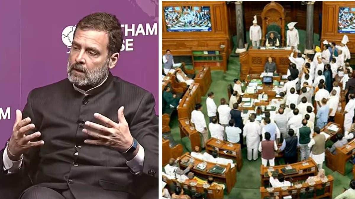 लंदन में राहुल गांधी के बयान पर संसद में हंगामा