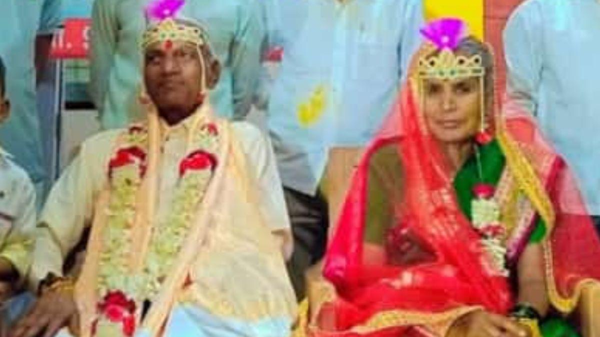 अनाथ आश्रम में बुजुर्गों ने रचाई शादी.