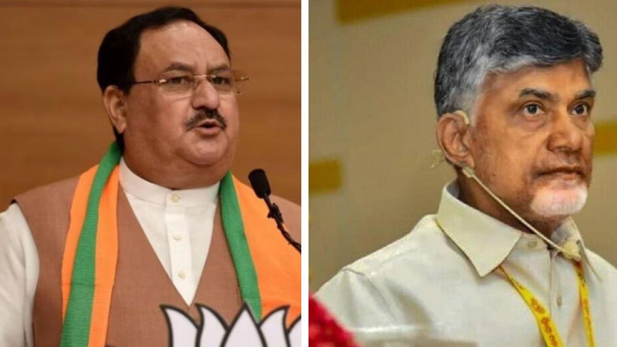 जेपी नड्डा और चंद्रबाबू नायडू (फाइल फोटो)