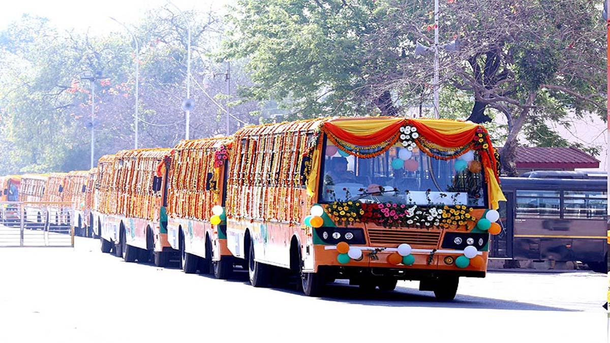 UP Rajdhani Express bus service