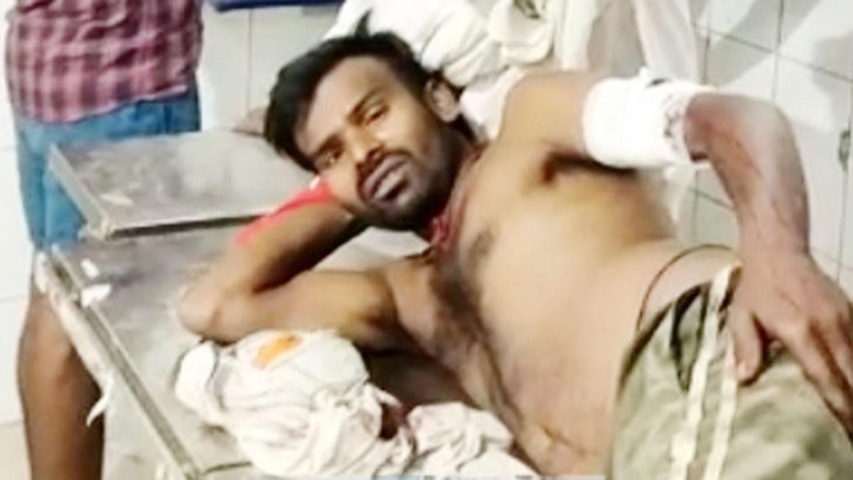 युवक को चाकू मारकर किया घायल 