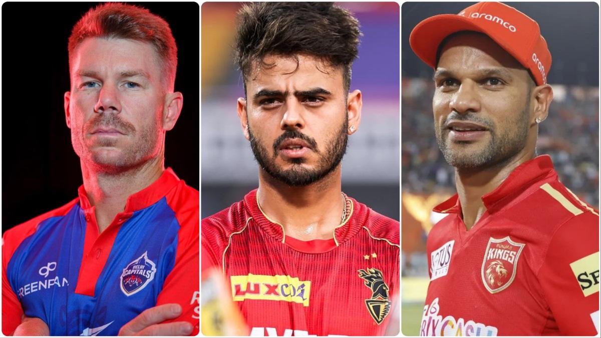 डेविड वॉर्नर, नीतीश राणा, श‍िखर धवन (@IPL) 