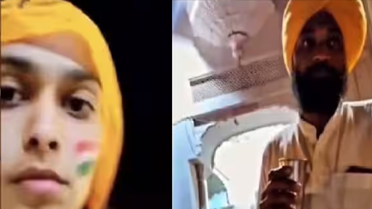 युवती ने गाल पर तिरंगा लगाया था और इसे लेकर सेवादार द्वारा उसके साथ बदसलूकी की गई