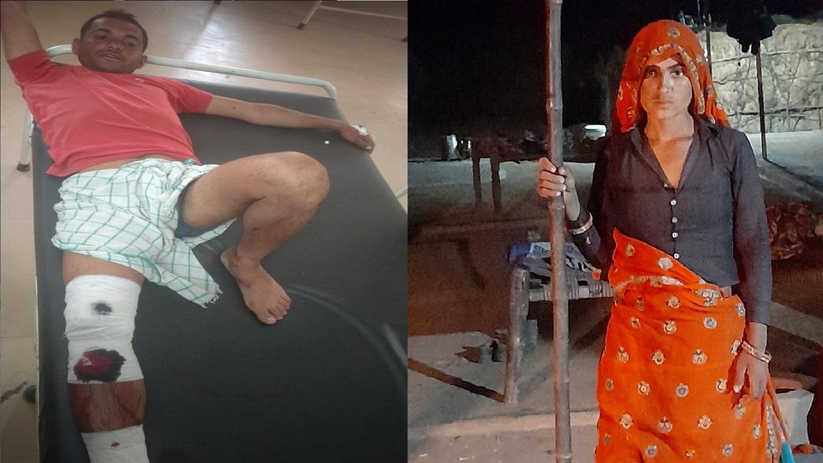 अस्पताल में मौजूद बने सिंह और उसकी पत्नी विमल.