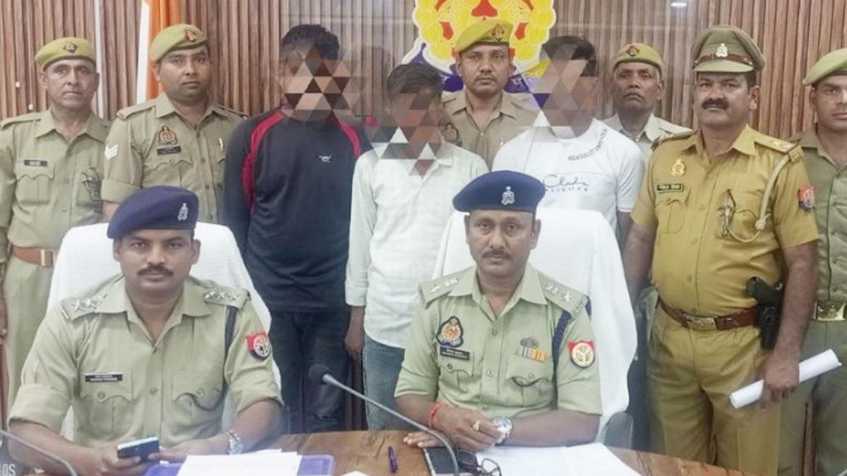 गोली मारने के आरोप में तीन युवक गिरफ्तार 