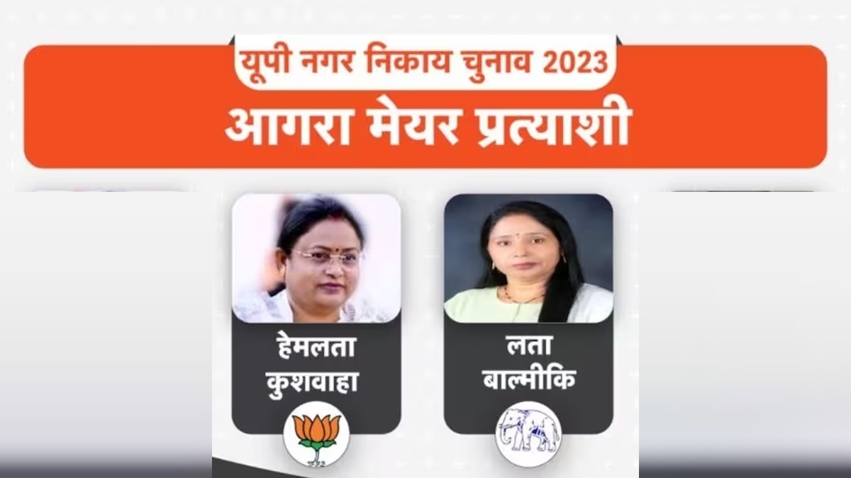 आगरा नगर निगम चुनाव के शुरुआती रुझानों में पिछड़ी BJP. 