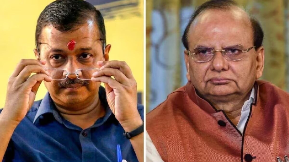 दिल्ली के सीएम अरविंद केजरीवाल और उपराज्यपाल वीके सक्सेना