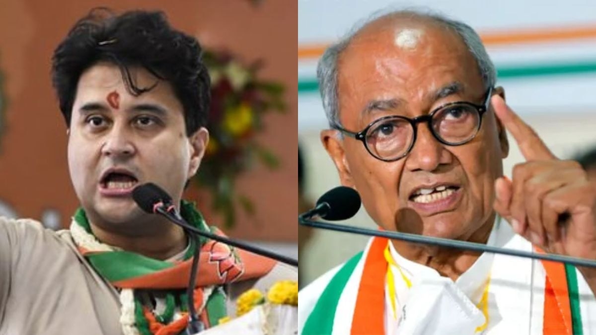 ज्योतिरादित्य सिंधिया और दिग्विजय सिंह (फाइल फोटो)