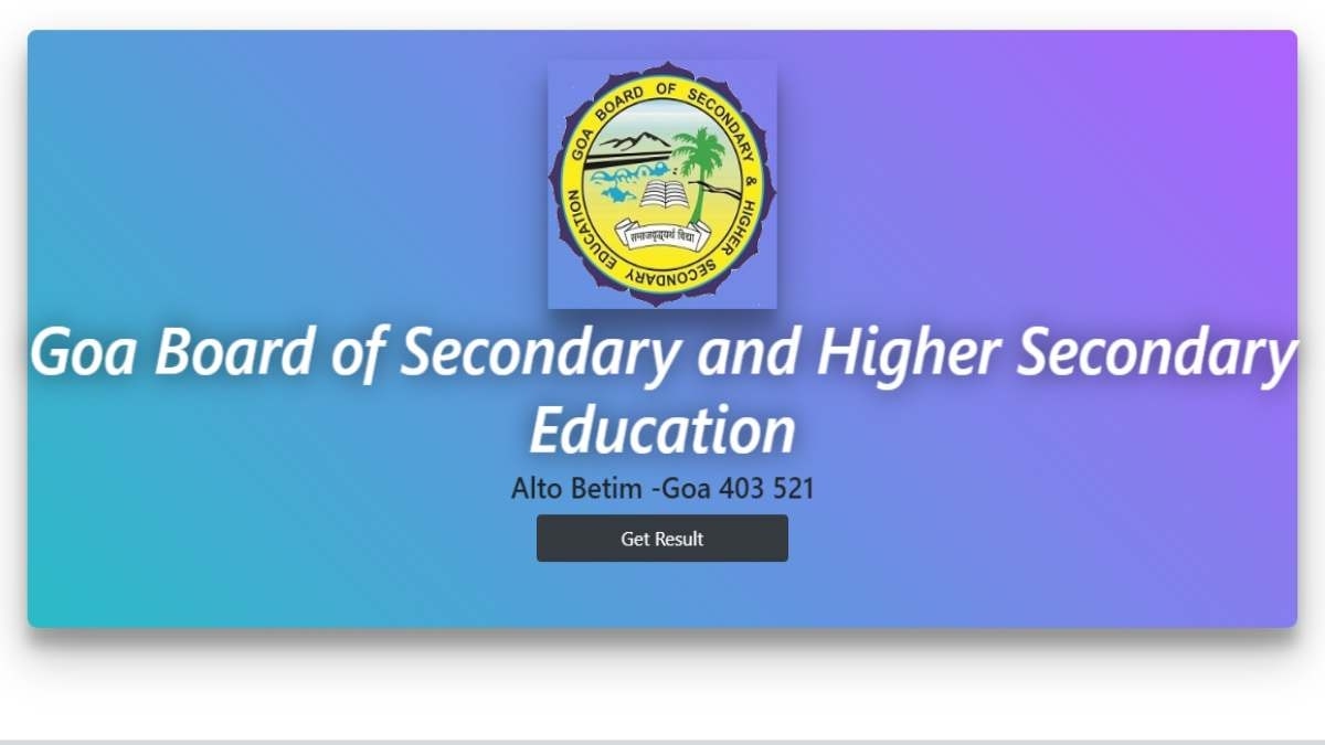 Goa Board SSC 10th Result 2023