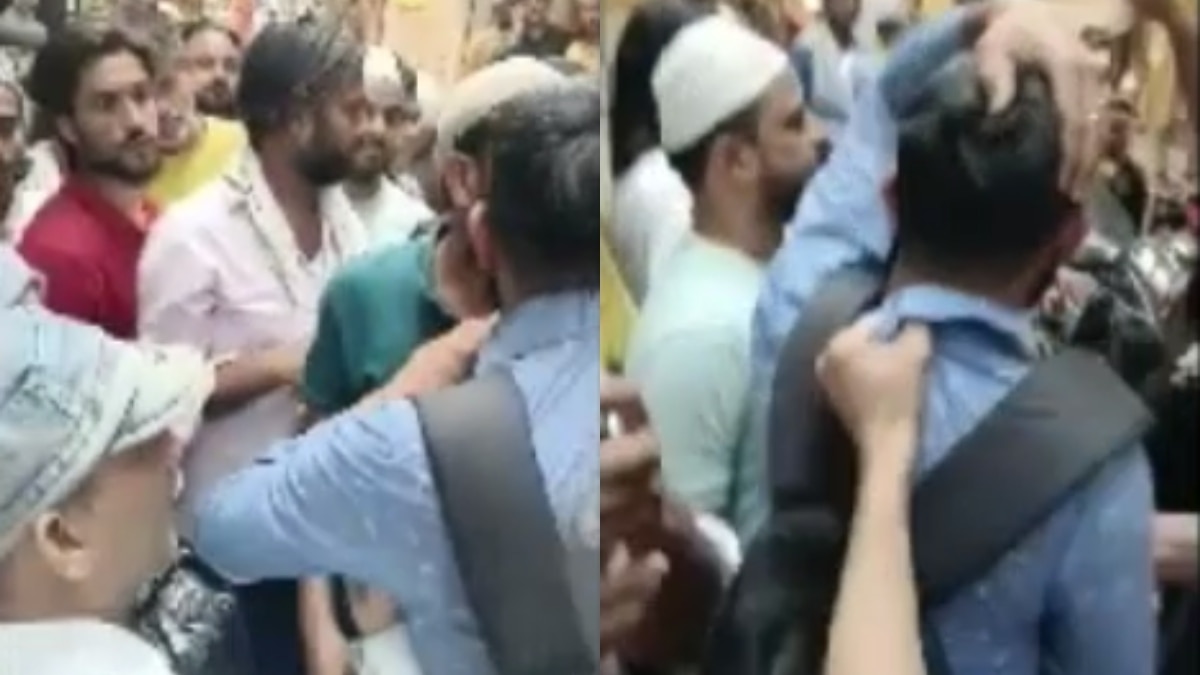 हंगामा करते लोग