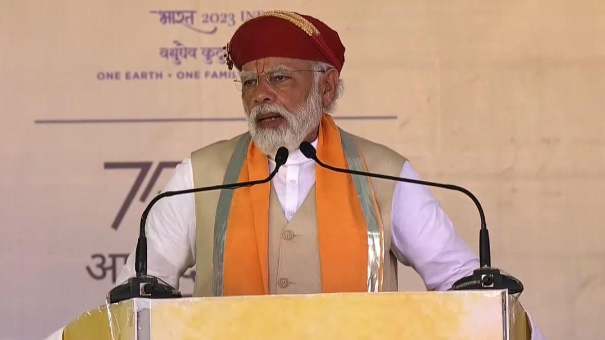 पीएम मोदी ने नाथद्वारा में जनसभा को किया संबोधित