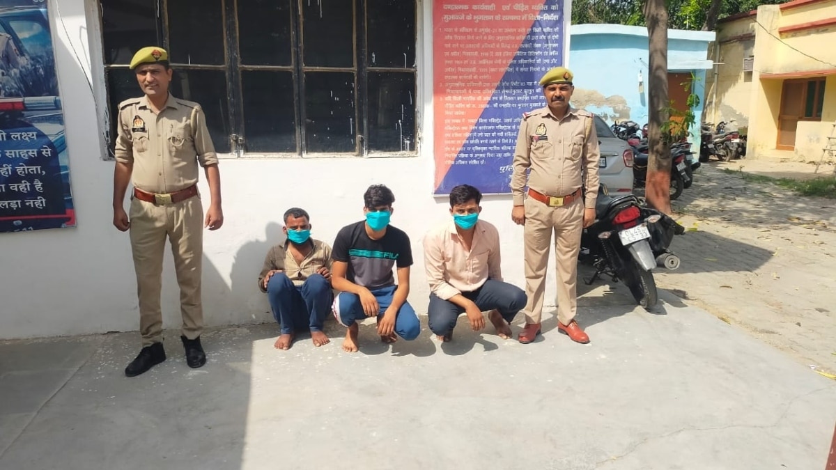 पुलिस के गिरफ्त में आरोपी