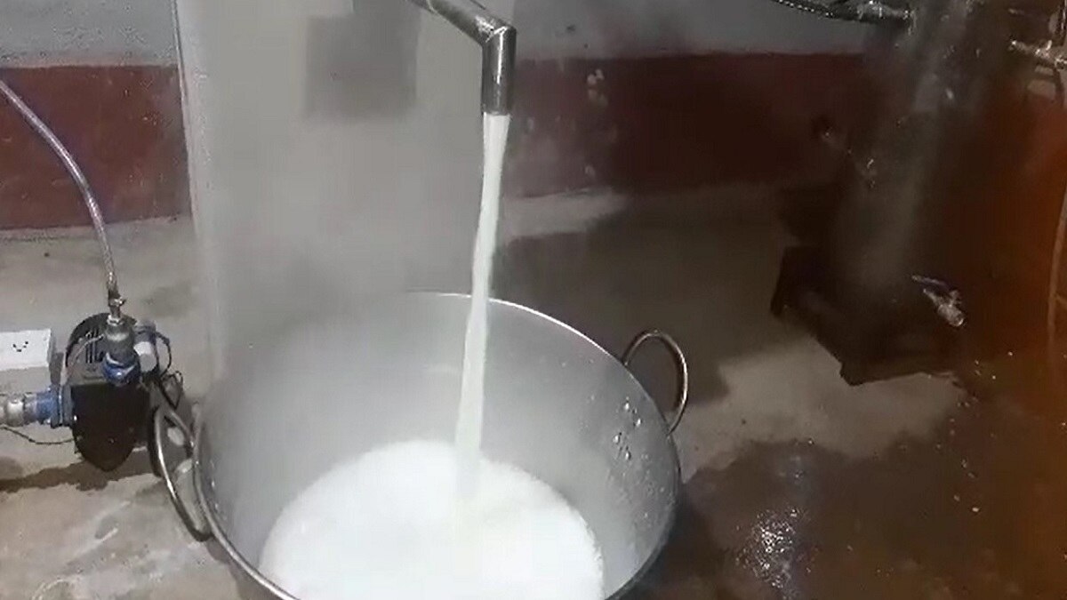 Soya milk production