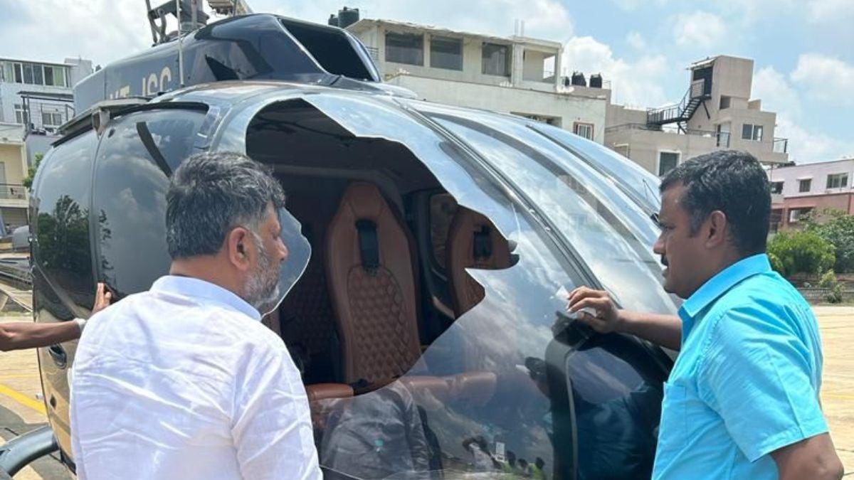 डीके शिवकुमार के चॉपर की इमरजेंसी लैंडिंग