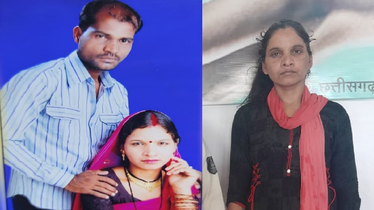 दुर्ग में महिला ने की पति की हत्या.