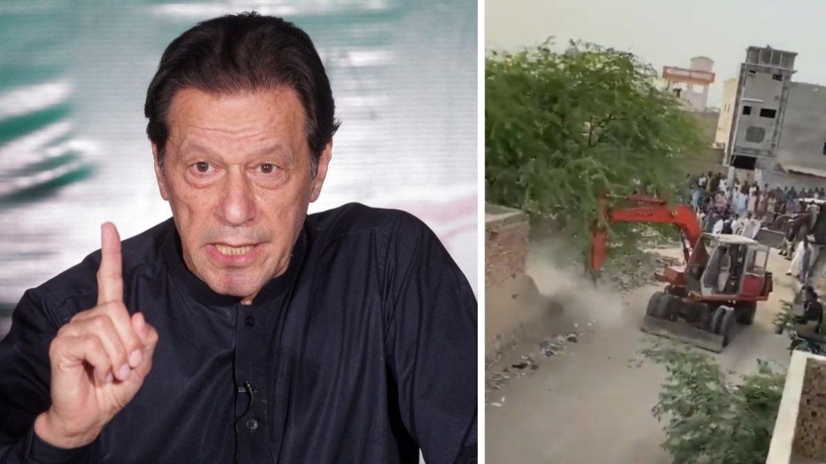 पाकिस्तान की सियासत में बुलडोजर की एंट्री, इमरान खान के करीबी नेता के घर चला बुलडोजर