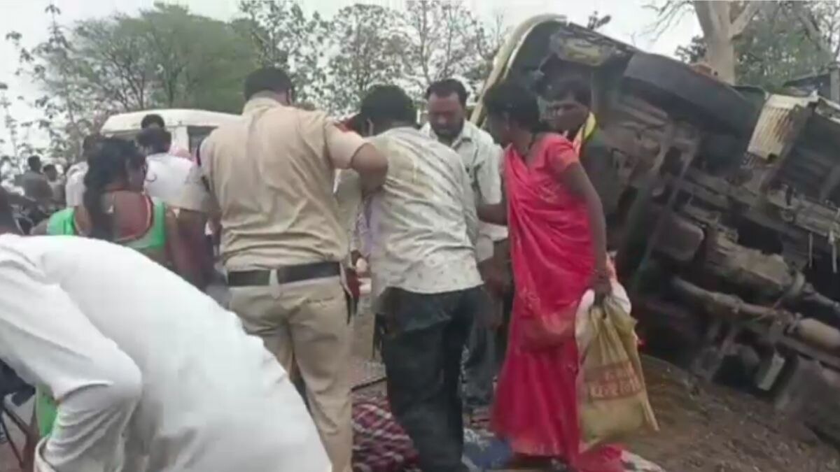 MP: ब्रेक फेल होने से अनियंत्रित होकर पलटा वाहन, मच गई चीख पुकार, 24 लोग घायल