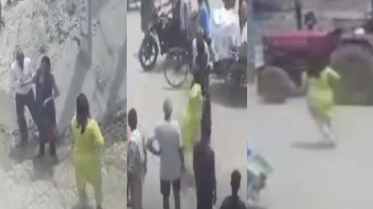 बहु ने ससुर को सरेराह पीटा.