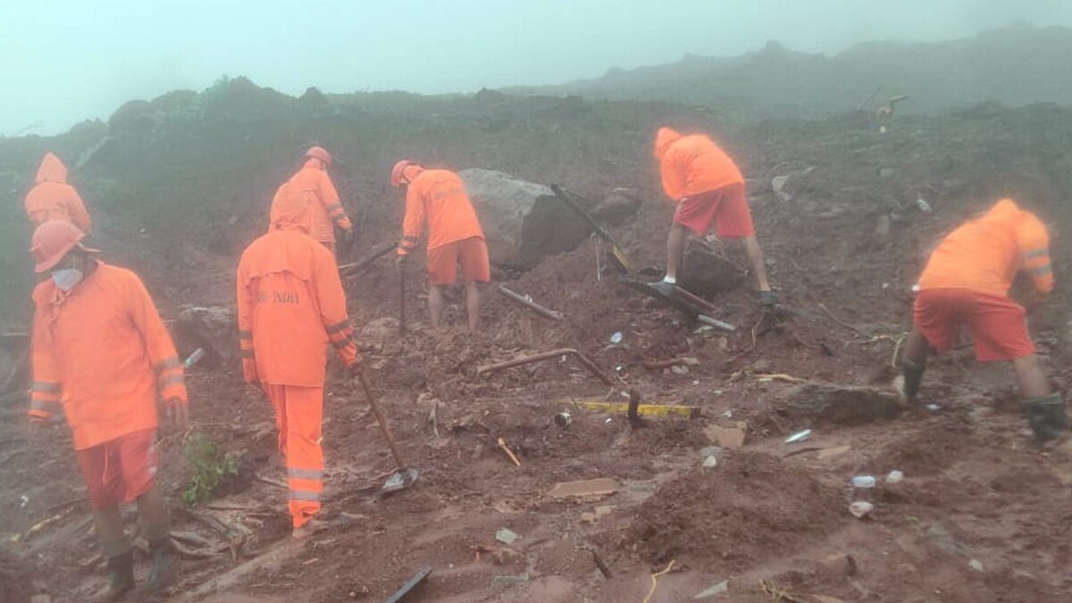 रायगढ़ लैंडस्लाइड: 27 शव मिले, 57 लापता लोगों को भी माना मृत, आंकड़ा पहुंचा 85