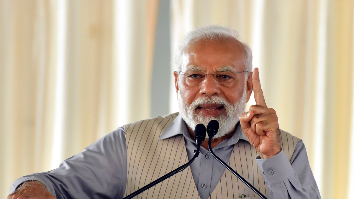 प्रधानमंत्री नरेंद्र मोदी ने आज बीकानेर में कांग्रेस पर जमकर हमला बोला (फोटो- पीटीआई)