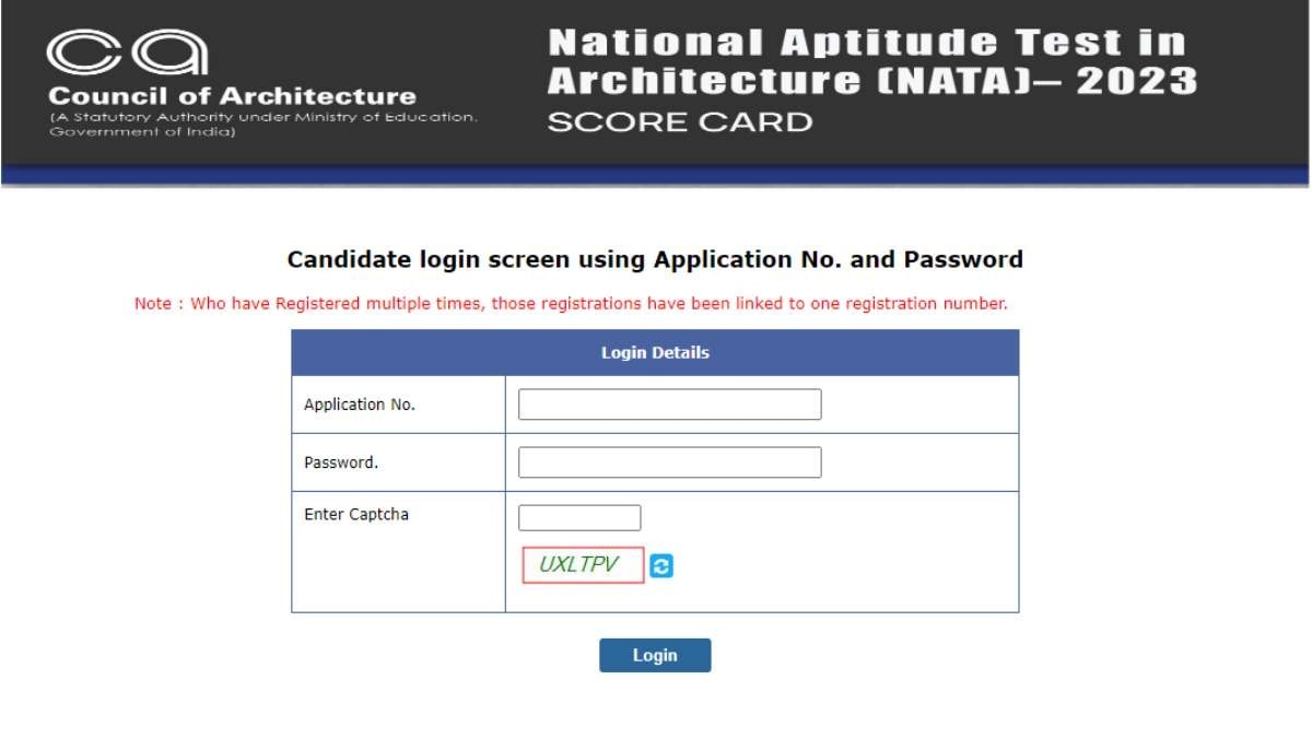 NATA Result 2023 Direct Link