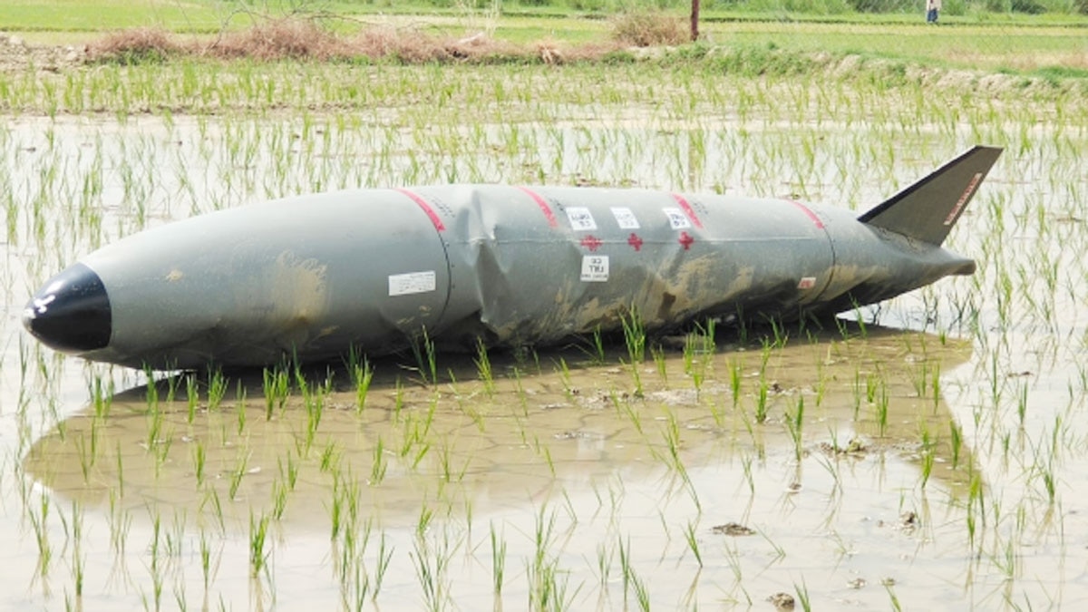 फाइटर प्लेन के 2 फ्यूल टैंक गिरे