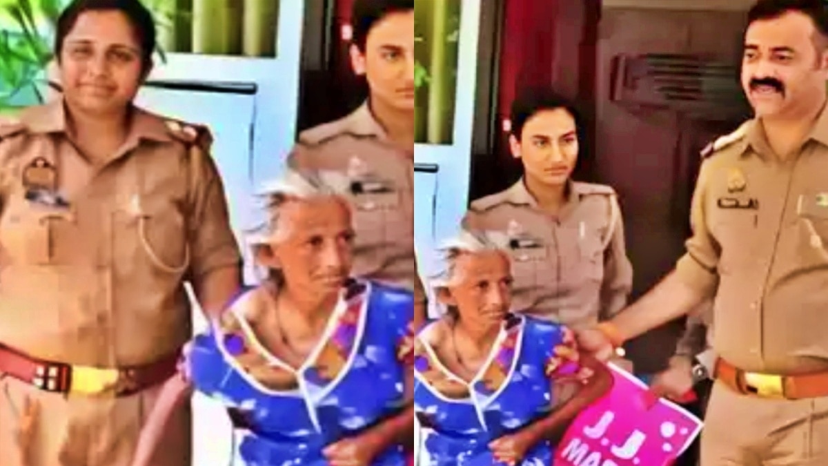 लखनऊ पुलिस ने बुजुर्ग महिला को पहुंचाया वृद्धाश्रम