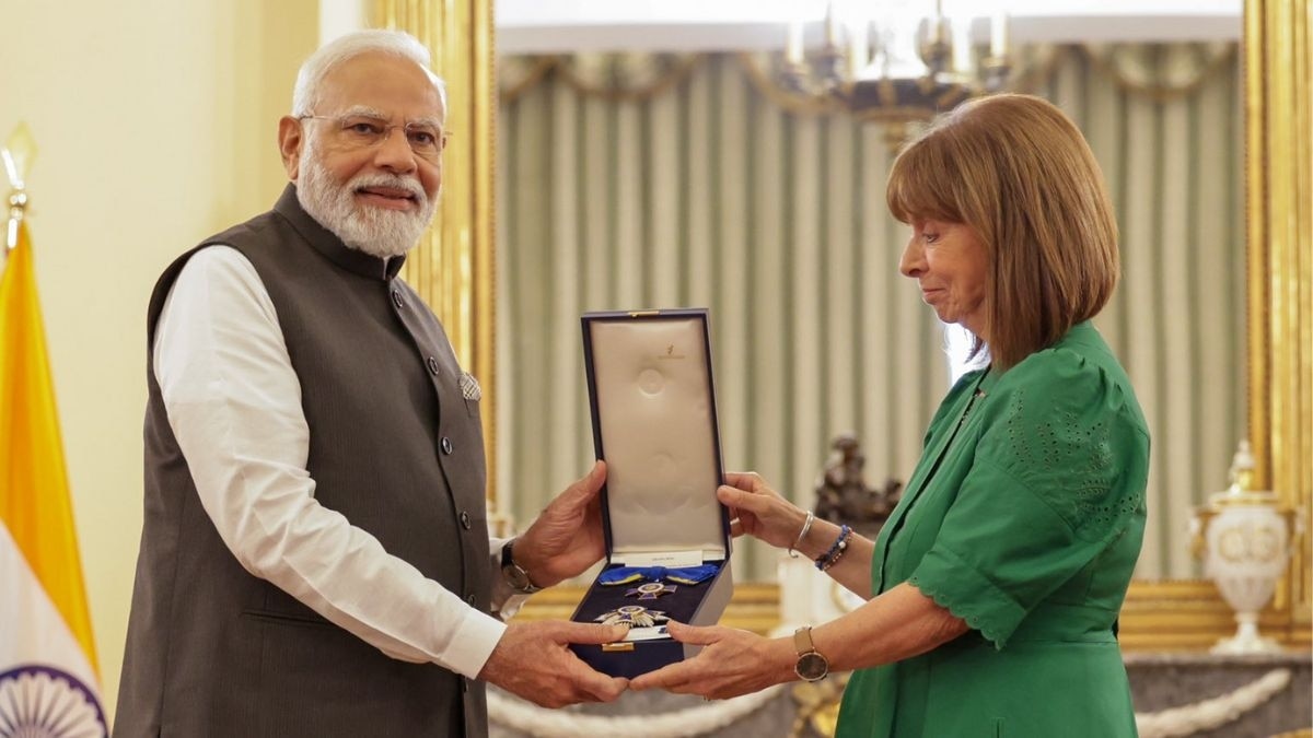 ग्रीस के दूसरे सर्वोच्च सम्मान से सम्मानित पीएम मोदी
