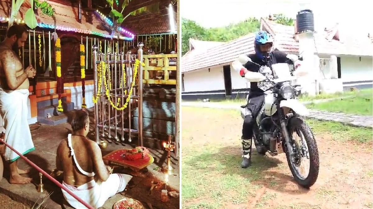 सुबह पूजा-पाठ, शाम को स्टंट...चर्चा में है मंदिर का ये बाइकर पुजारी
