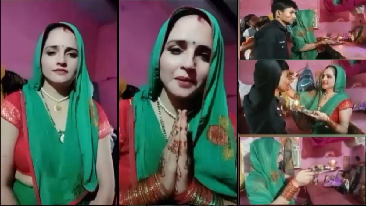 सीमा हैदर ने सचिन के लिए रखा हरियाली तीज का व्रत (Screengrab).