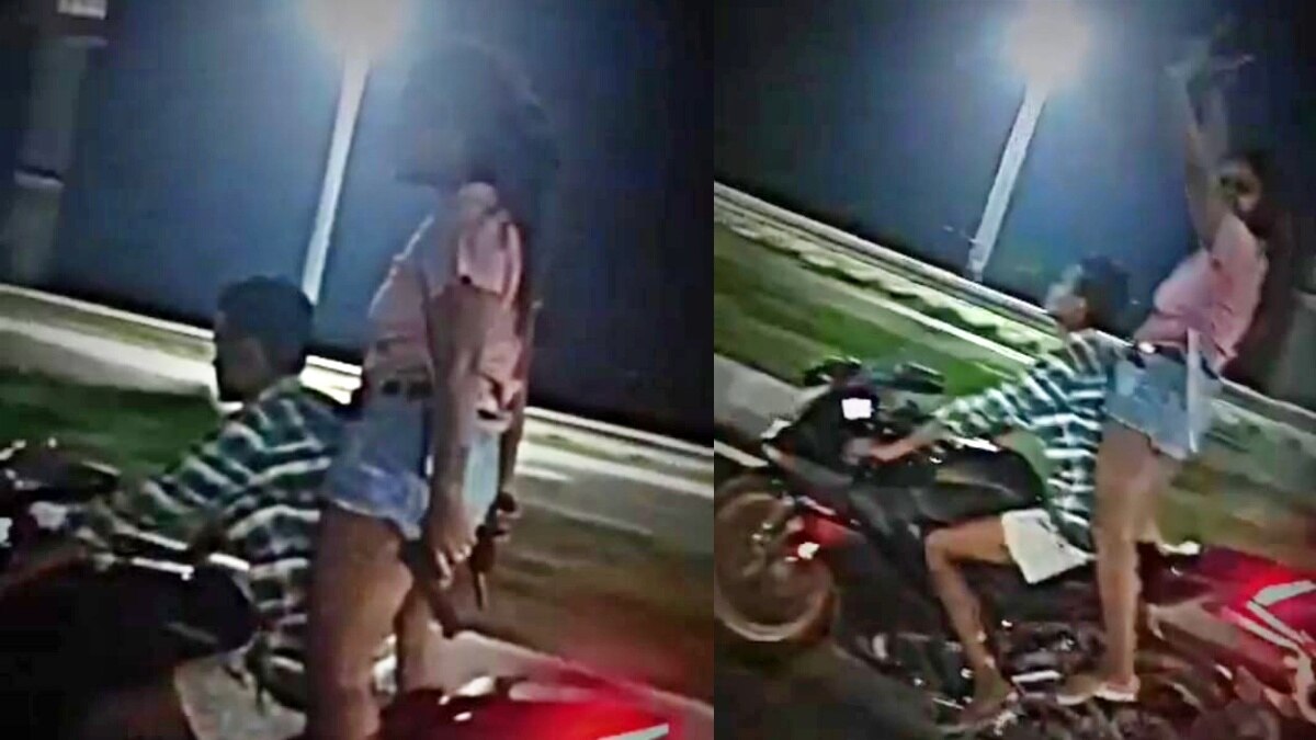 बिहार: चलती बाइक और दोनों हाथ में पिस्टल... लड़की की स्टंटबाजी का VIDEO VIRAL