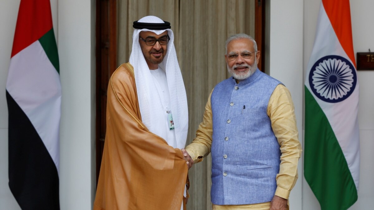 भारत के प्रधानमंत्री नरेंद्र मोदी और यूएई के राष्ट्रपति शेख मोहम्मद बिन जायद अल नाहयान (फाइल फोटो)