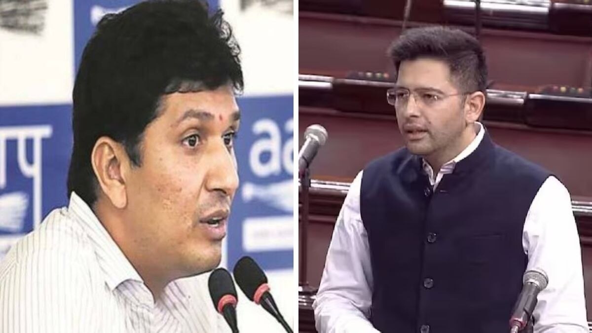 सौरभ भारद्वाज और राघव चड्ढा (फाइल फोटो)