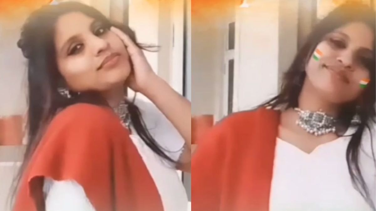 वीडियो में झूमती नजर आई अंजू. (Video Grab)