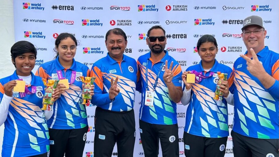 World Archery Championships 2023: भारत की बेटियों ने तीरंदाजी में गोल्ड मेडल जीतकर रचा इतिहास, पहली बार हुआ ऐसा... PM मोदी ने दी बधाई - World Archery Championships 2023 Indian ...