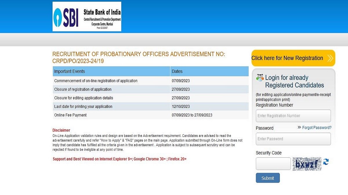 SBI में निकलीं पीओ की भर्त‍ियां 