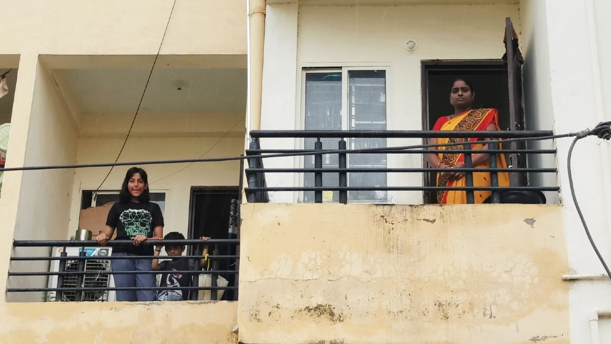 प्रधानमंत्री आवास की मल्टी में प्रकाश गुप्ता का फ्लैट.  