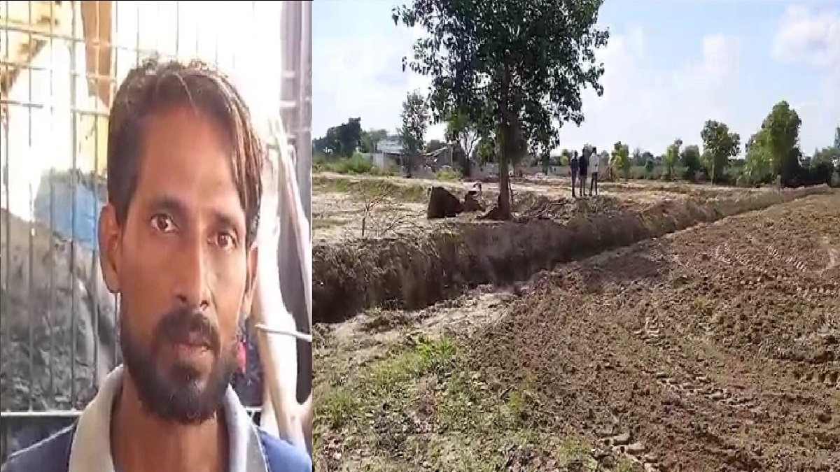 किसान ने लगाया मंत्री के करीबी पर जमीन कब्जाने का आरोप (Photo Aajtak).