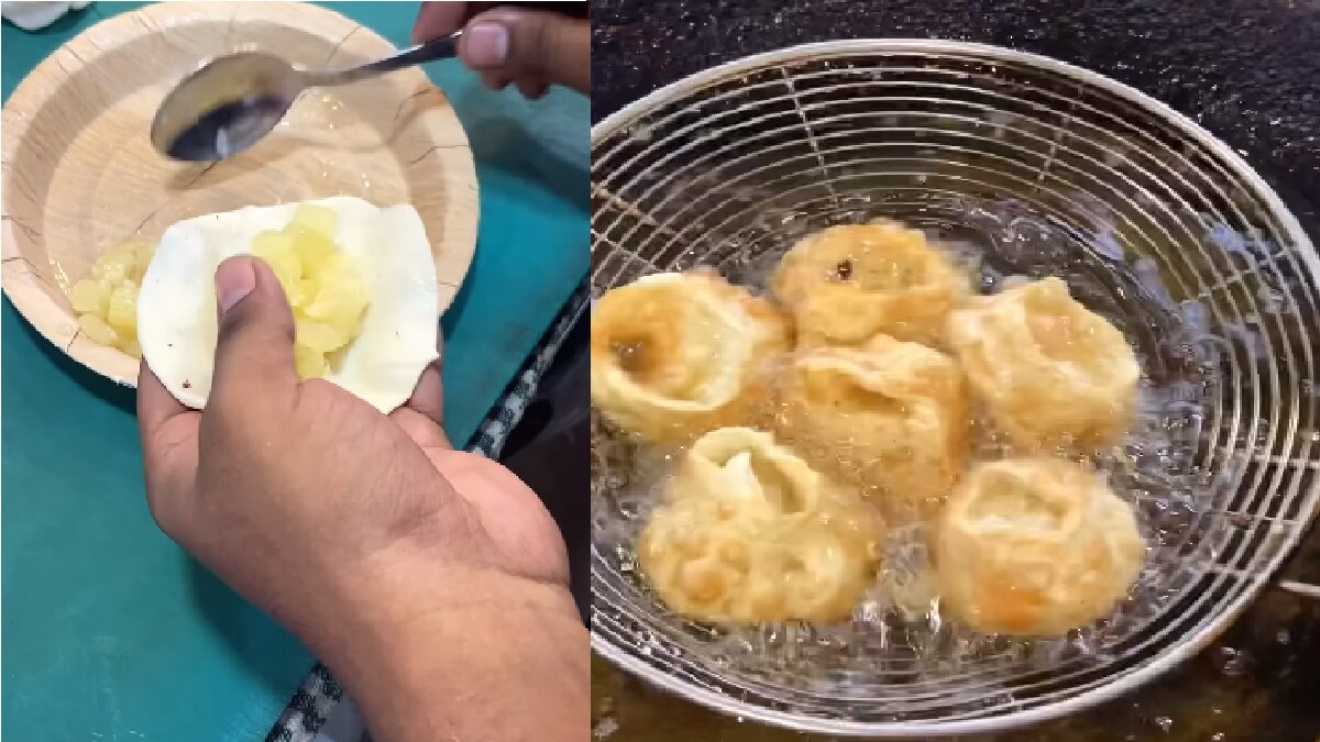 Pineapple Momos viral video (Screengrab)