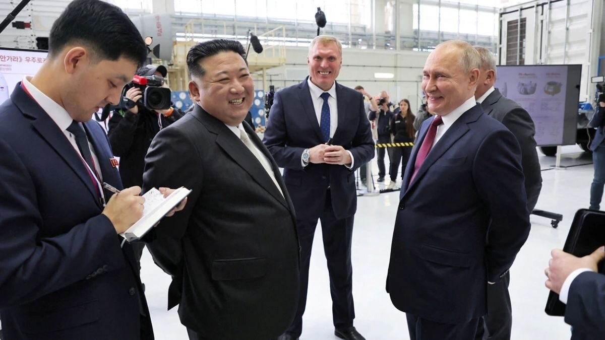 किम जोंग उन और पुतिन की मुलाकात