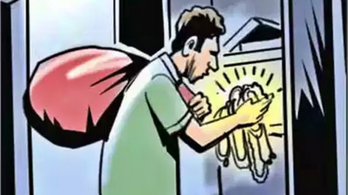 लोगों ने चोर को पकड़कर किया पुलिस के हवाले (सांकेतिक फोटो) 
