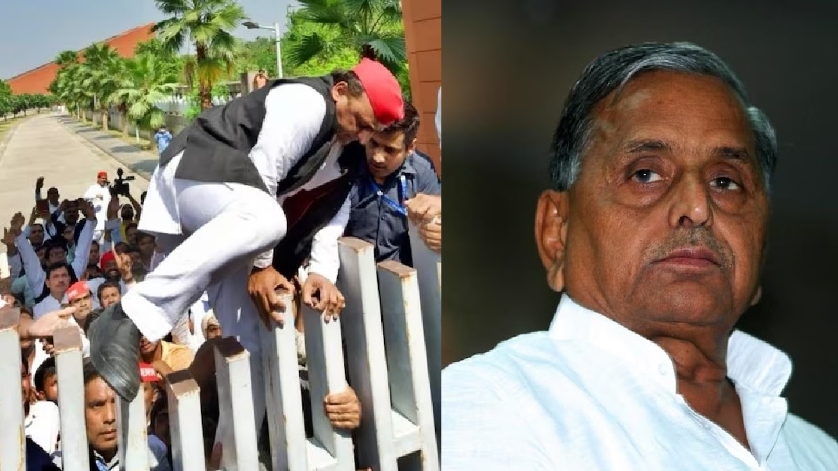 अखिलेश यादव और मुलायम सिंह यादव. (फाइल फोटो)