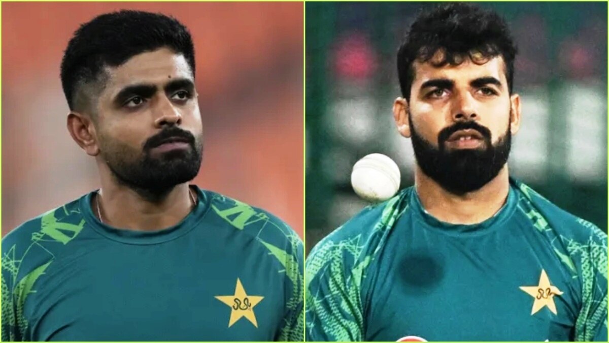 पाकिस्तान क्रिकेट टीम के कप्तान बाबरर आजम और शादाब खान ने न‍िराश क‍िया है (@ICC)