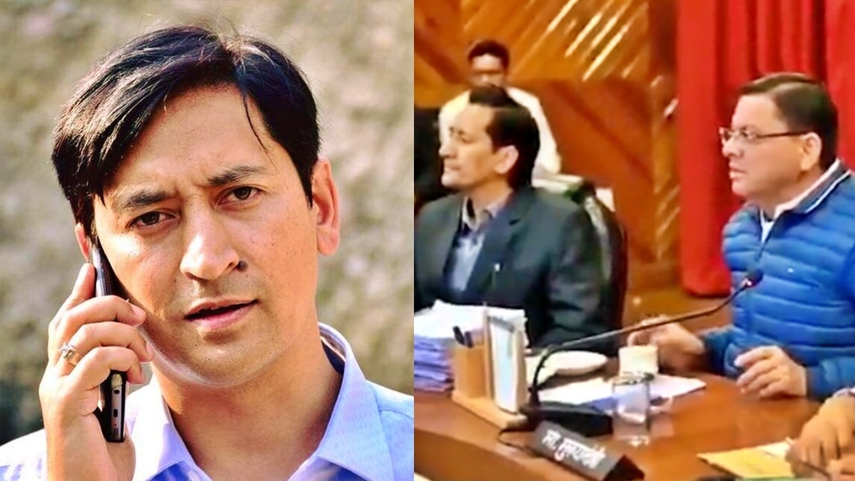 उत्तराखंड: अधिकारियों संग बैठक करते सीएम पुष्कर सिंह धामी 