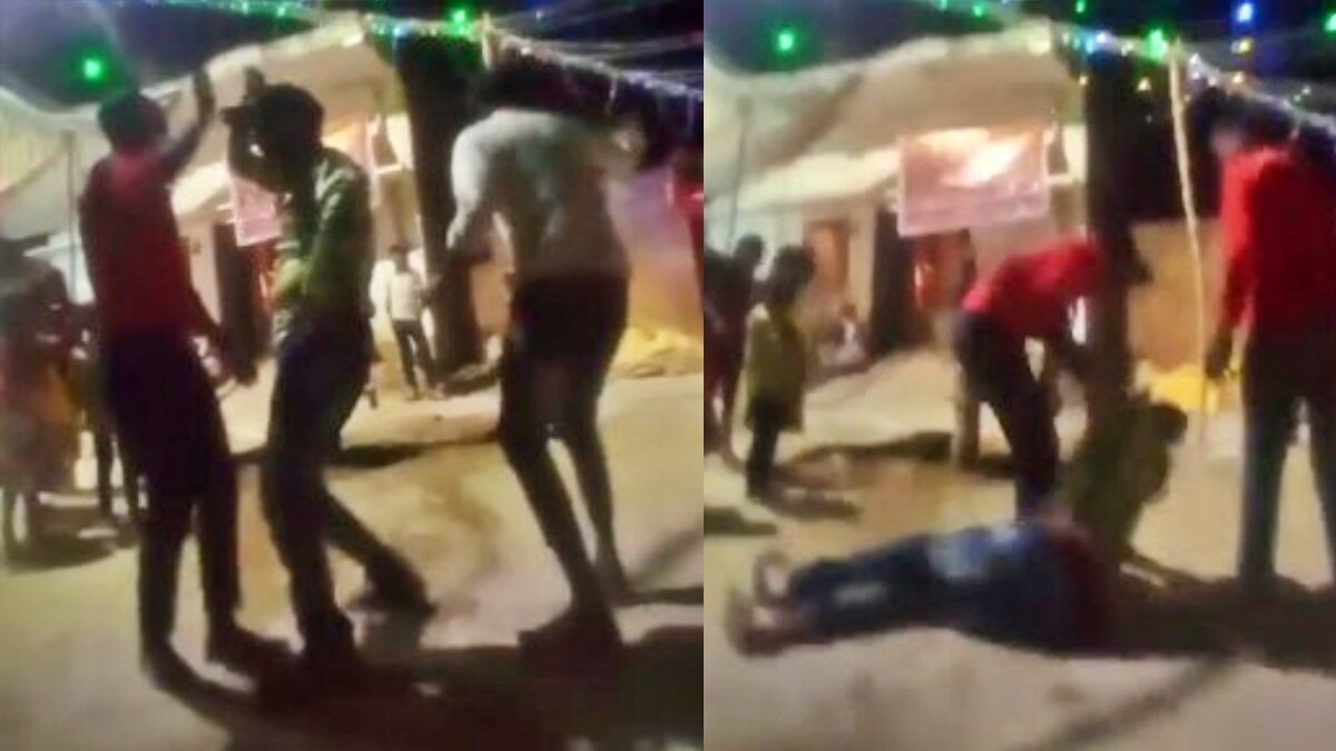 डांस करते-करते जमीन पर गिर पड़ा युवक 