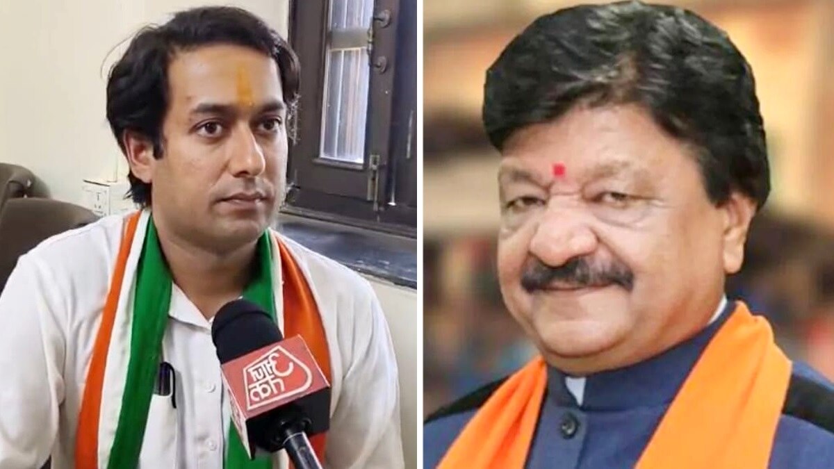 कांग्रेसी विधायक जयवर्धन सिंह और कैलाश विजयवर्गीय. (फाइल फोटो)